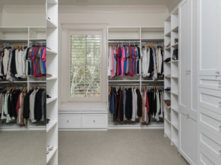Master Closet, White cabinets, Storage, Closet
